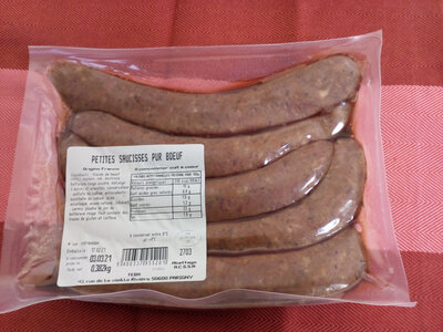 Petites saucisses de boeuf