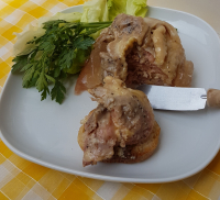 Confit de cuisse de poulet fermier