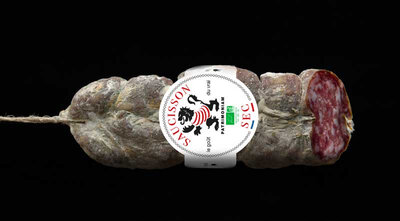 Saucisson sec bio au vin de beaujolais