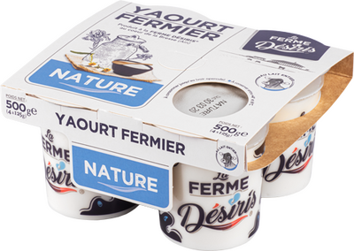 Yaourts nature fermiers