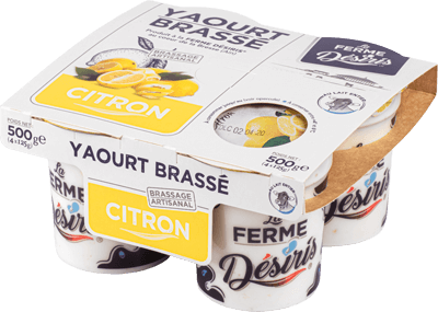 Yaourts brassés citron