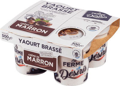 Yaourts brassés crème de marrons