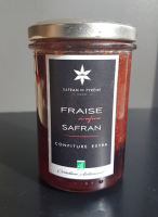Confiture fraise-safran fruits entiers