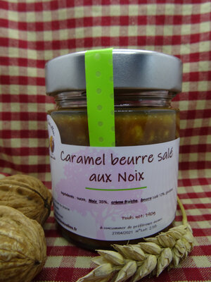 Caramel beurre salé aux noix 190g