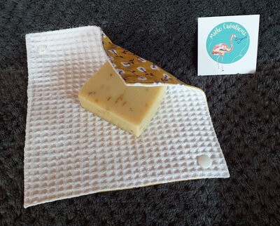 Pochette à savon 'jaune'