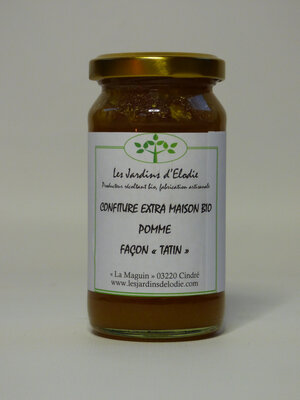 Confiture extra bio 'pomme façon tatin'