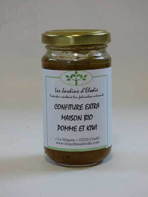 Confiture extra bio pomme et kiwi