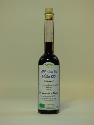 Vinaigre de fruit artisanal bio de mûres