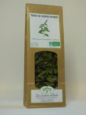 Tisane simple bio de menthe poivrée
