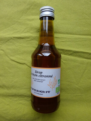 Sirop de thym citronné