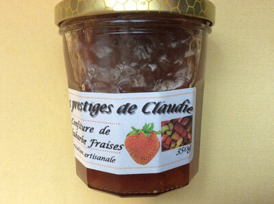 Confiture de rhubarbe fraises