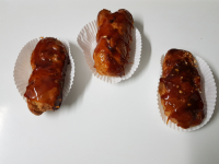 éclair  mousse framboise