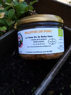 Rillettes de porc bio