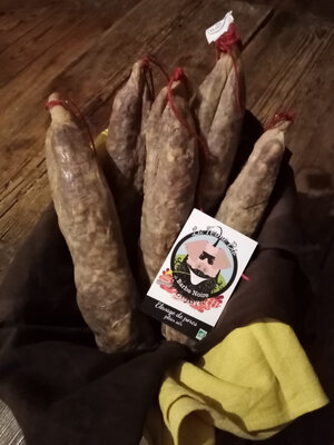 Saucisson de porc rustique bio