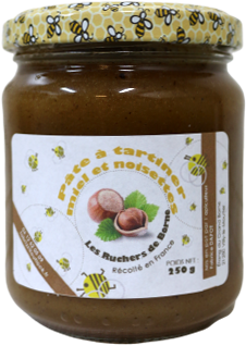 Pâte à tartiner miel/noisettes 250g