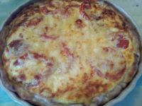 Quiche aux courgettes, tomates et champignons