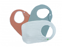 Bavoir bébé feuille