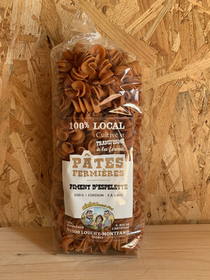 Pâtes piment d'espelette fusilli