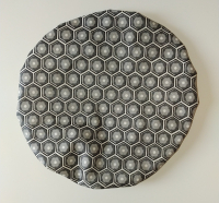 Couvre plats m - octo fleurs grises