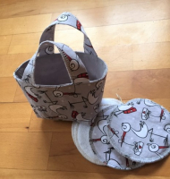 Panier anses cigogne et lingettes