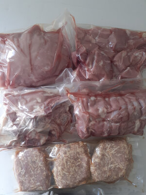 Colis de veau de 5 kilo