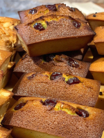 Financier pistache griottes