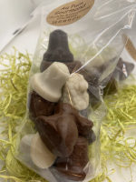 Sachet  cloche fourrée praliné 200 grs--