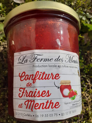 Confiture fraise menthe