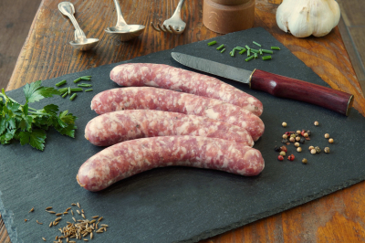 Saucisses au morbier (12 saucisses)