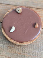 Tarte chocolat au lait et noisettes
