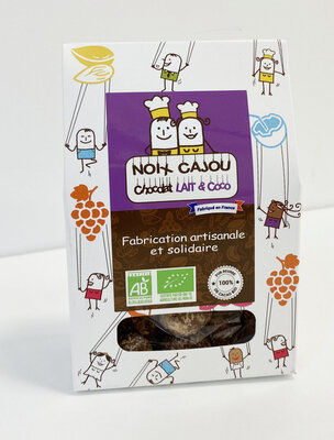 Etui 130g noix de cajou chocolat au lait bio