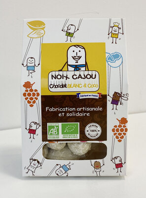 Etui 130g noix de cajou chocolat blanc bio