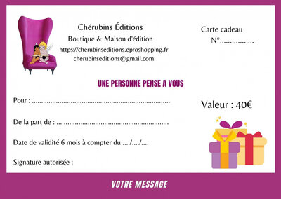 Carte cadeau 40 euros