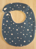 Bavoir bleu étoiles