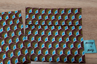 Pochette lavable 'framboise'