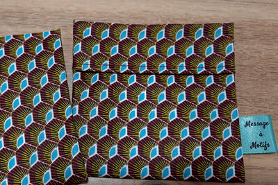 Pochette lavable 'framboise'