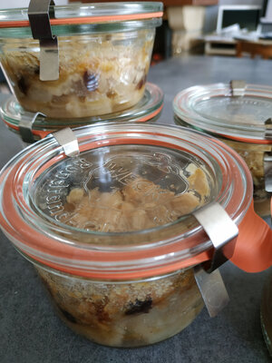 Repas : velouté (soupe) + dessert