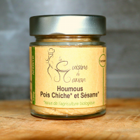 Tartinade, houmous, pois chiche, sésames