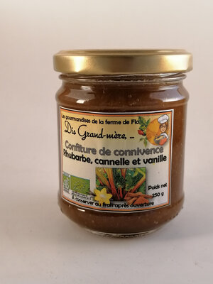 Confiture de rhubarbe, cannelle et vanille