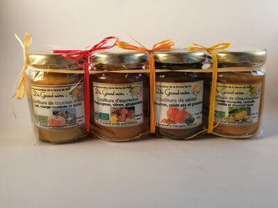 Lot de 4 confitures en 125 g