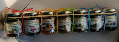 Lot de 7 confitures en 125 g