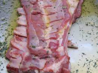 Poitrine d'agneau aux herbes