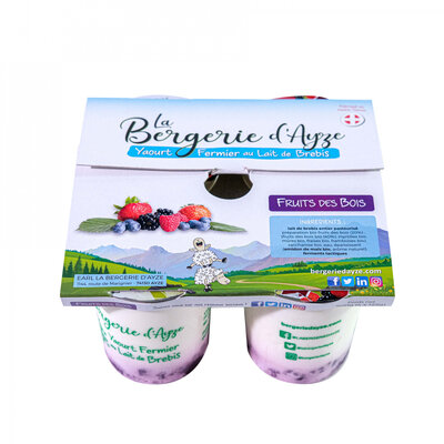 Pack 4 yaourt brebis bio 'fruits des bois'