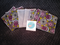 Lingettes lavables 'wax violet'