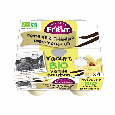 Yaourt étuvé vanille fermier et bio 4x125g