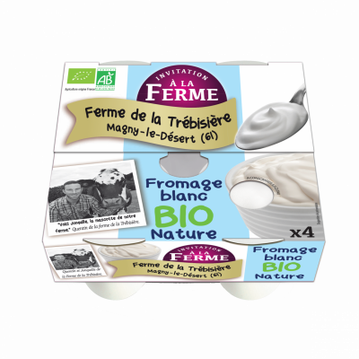 Fromage frais fermier et bio 4x100g