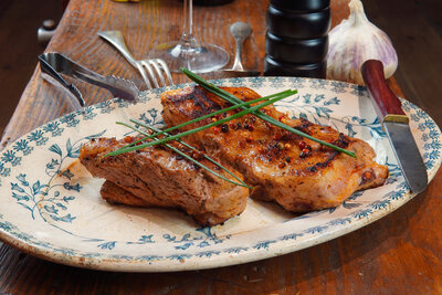 Ribs de porc bio marinade barbecue 500gr