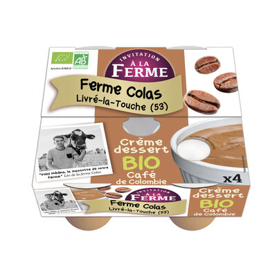 Crème dessert au café de colombie