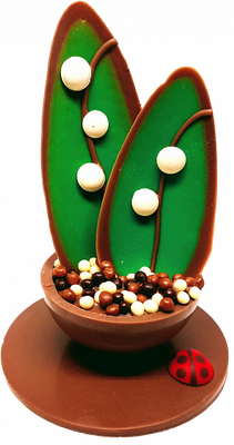 Pot de muguet lait