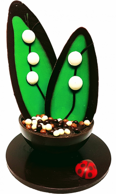 Pot de muguet noir